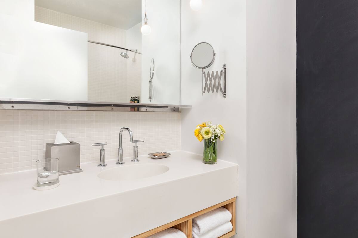 free toiletries, hair dryer, bathrobes, towels