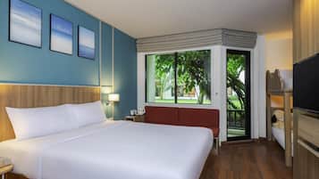 Family Room, Multiple Beds | In-room safe, desk, iron/ironing board, free cots/infant beds