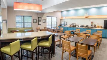 Free daily self-service breakfast