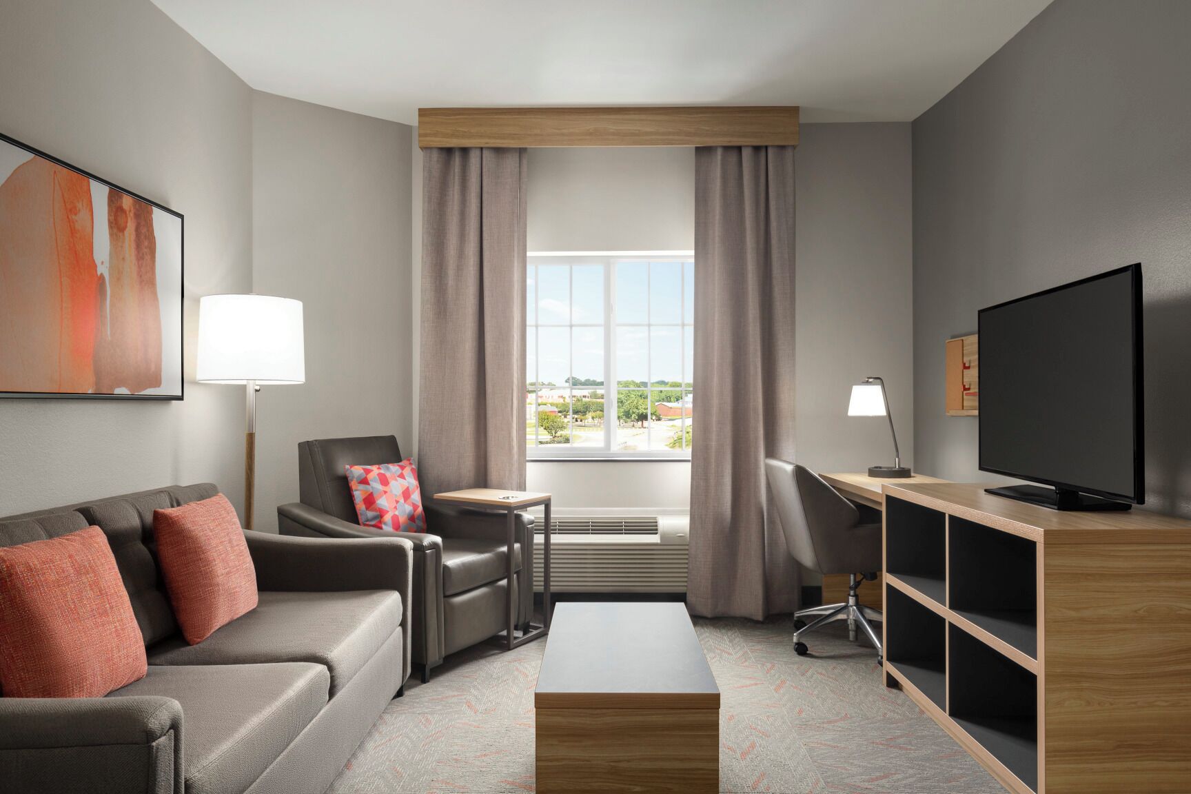Suite, 1 Queen Bed with Sofa bed | Living area | 48-inch flat-screen TV with cable channels, TV
