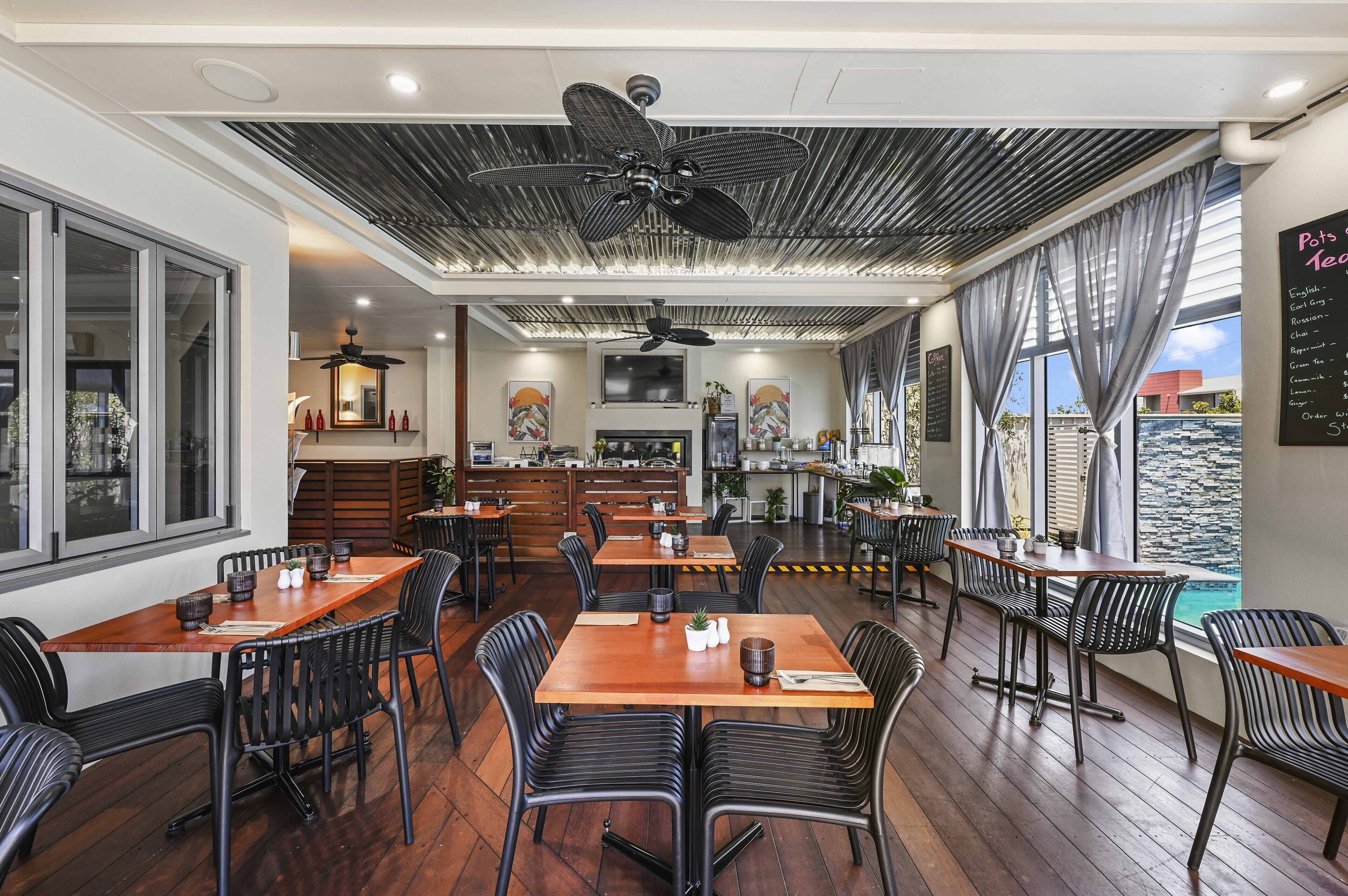 Buffet breakfast for a fee