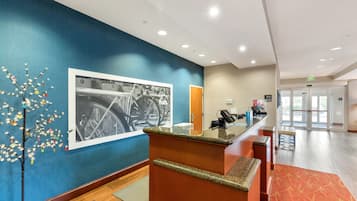 Mostrador para check-in y check-out