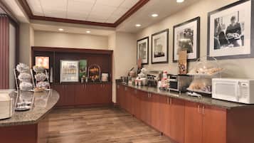 Free daily buffet breakfast