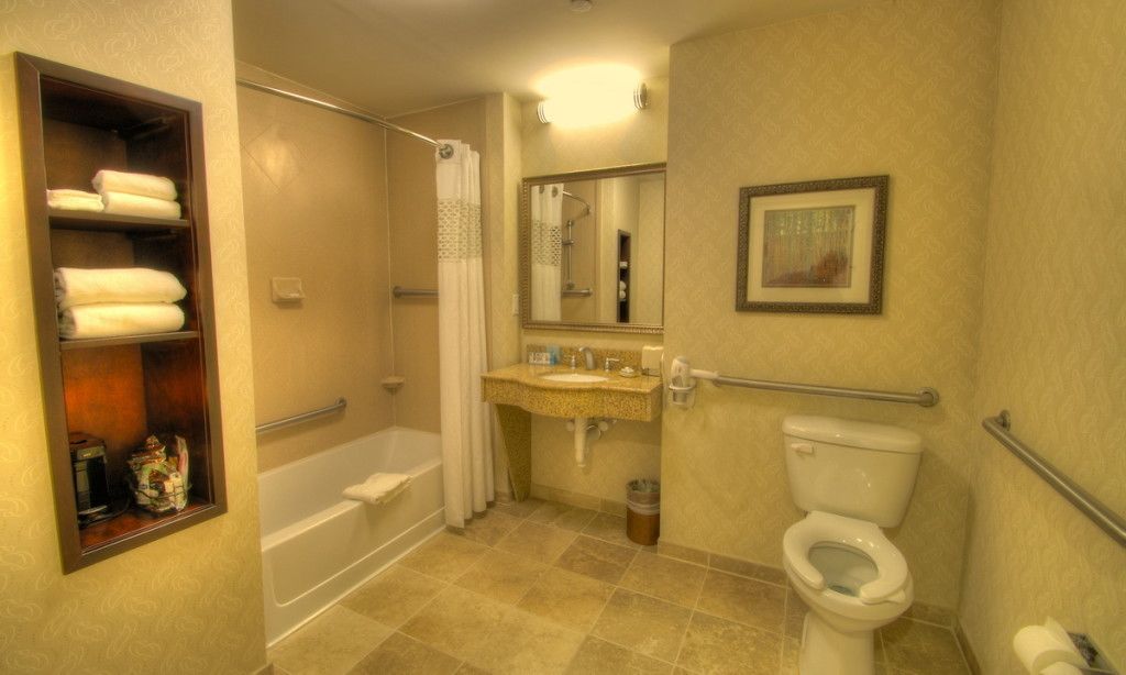 free toiletries, hair dryer, towels