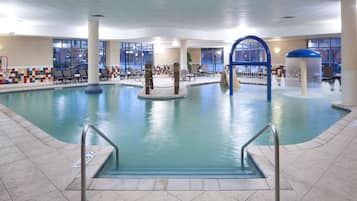 Indoor pool, pool loungers