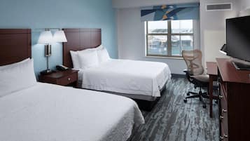 Two Queen Beds, Non-Smoking | Hypo-allergenic bedding available, blackout drapes, iron/ironing board