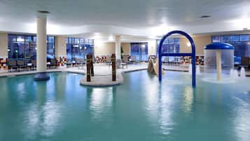 Indoor pool, open 6 AM to 11 PM, sun loungers