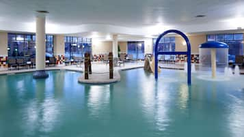 Indoor pool, pool loungers