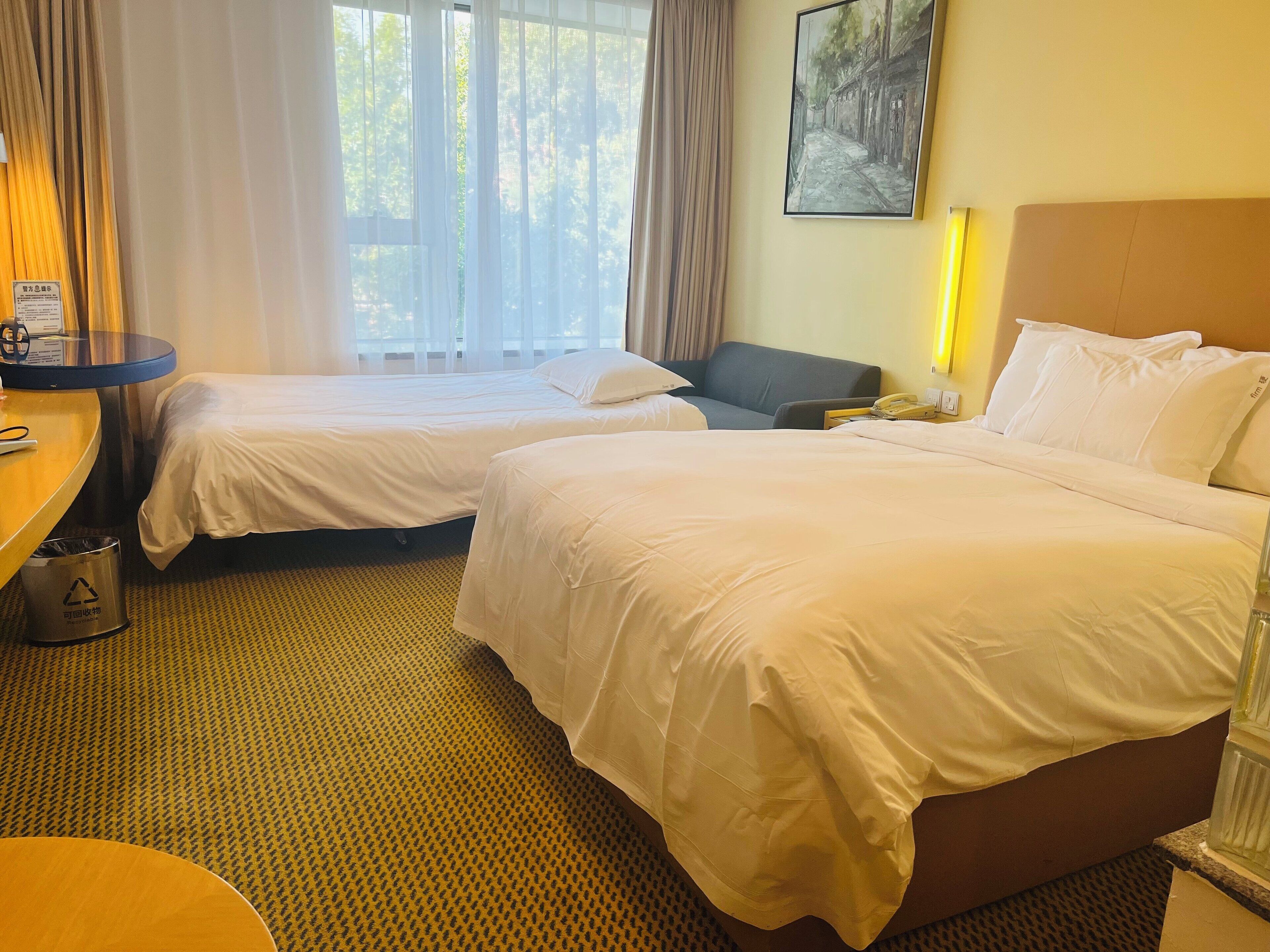 In-room safe, desk, blackout curtains, soundproofing