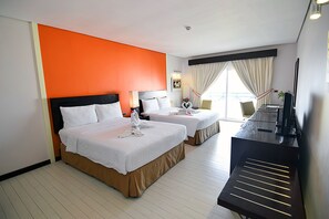 In-room safe, desk, blackout drapes, iron/ironing board - Thunderbird Resorts - Poro Point (San Fernando)