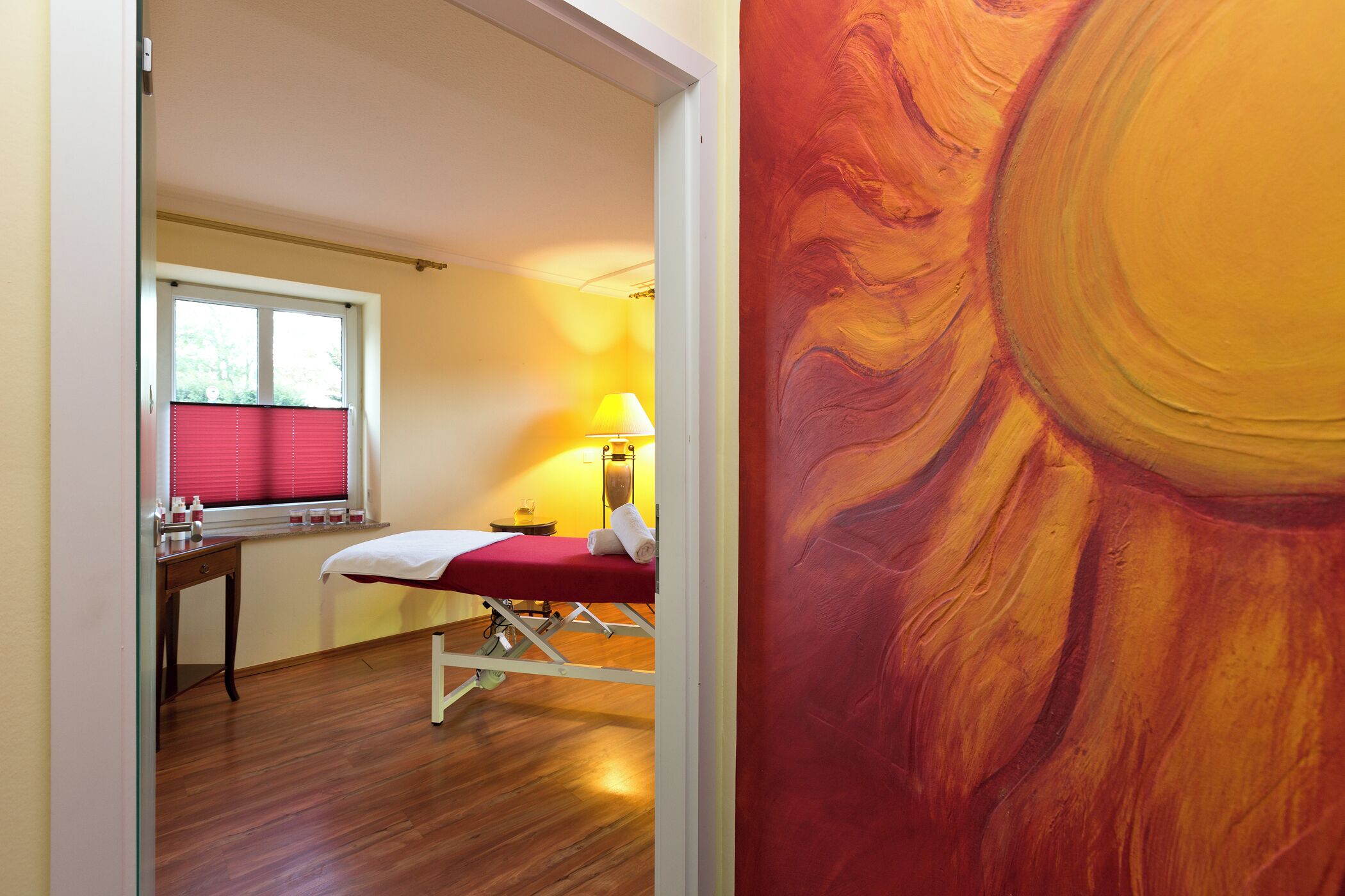 Sauna, hot stone massages, deep-tissue massages, prenatal massages