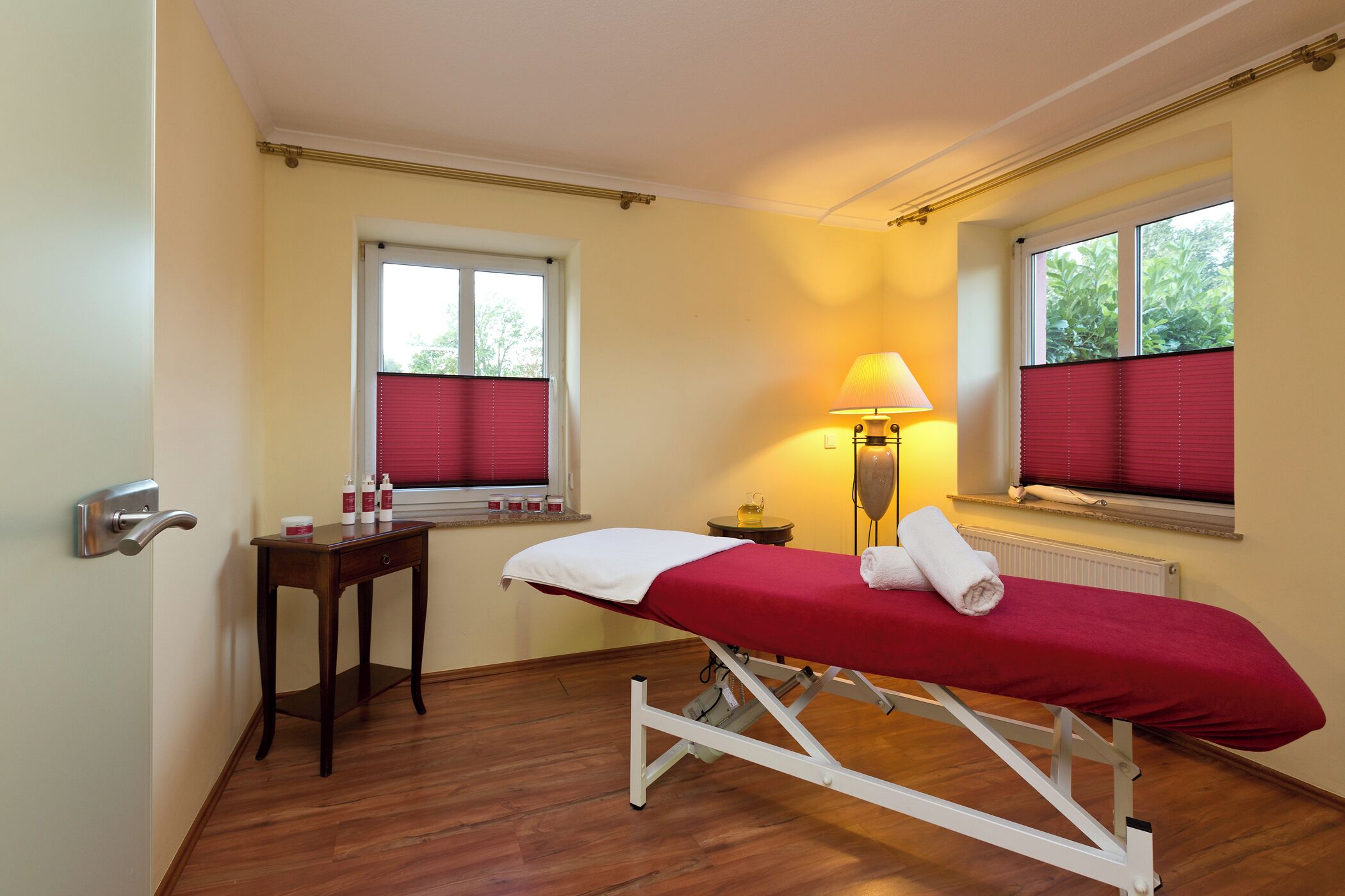 Sauna, hot stone massages, deep-tissue massages, prenatal massages
