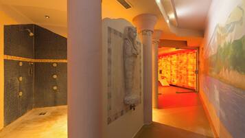 Sauna, hot stone massages, deep-tissue massages, prenatal massages