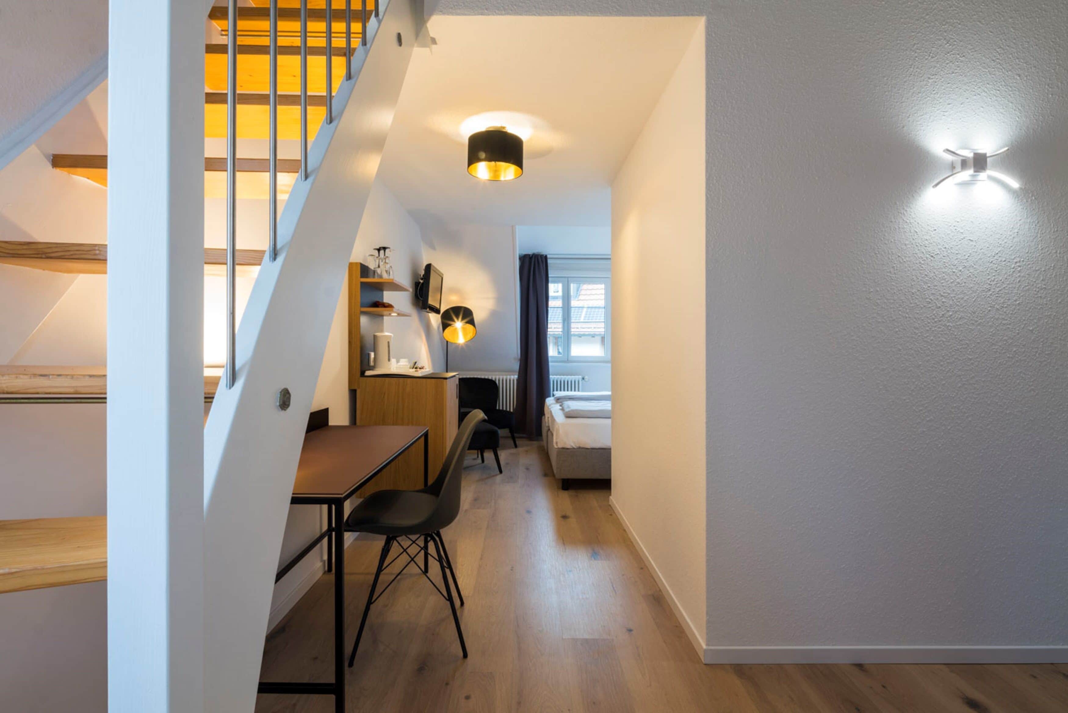 desk, blackout curtains, iron/ironing board, free wifi