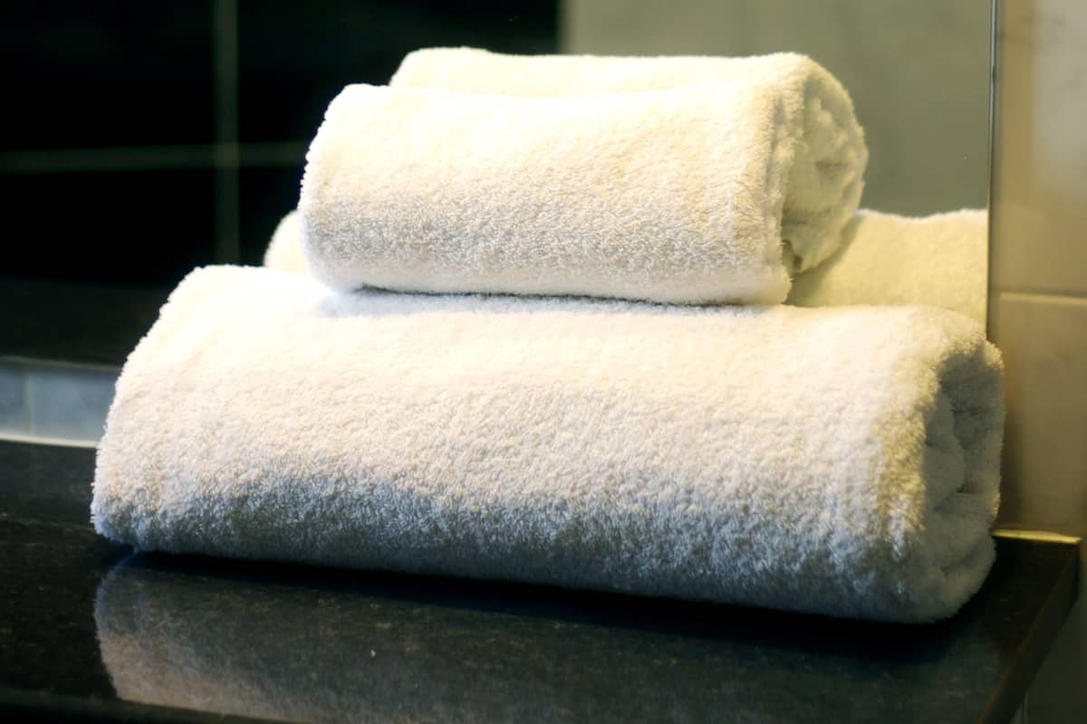 hypo-allergenic bedding, desk, blackout curtains, iron/ironing board