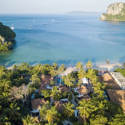On the beach, beach towels