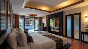 2 Bedrooms Pool Villa | Minibar, in-room safe, blackout curtains, free WiFi