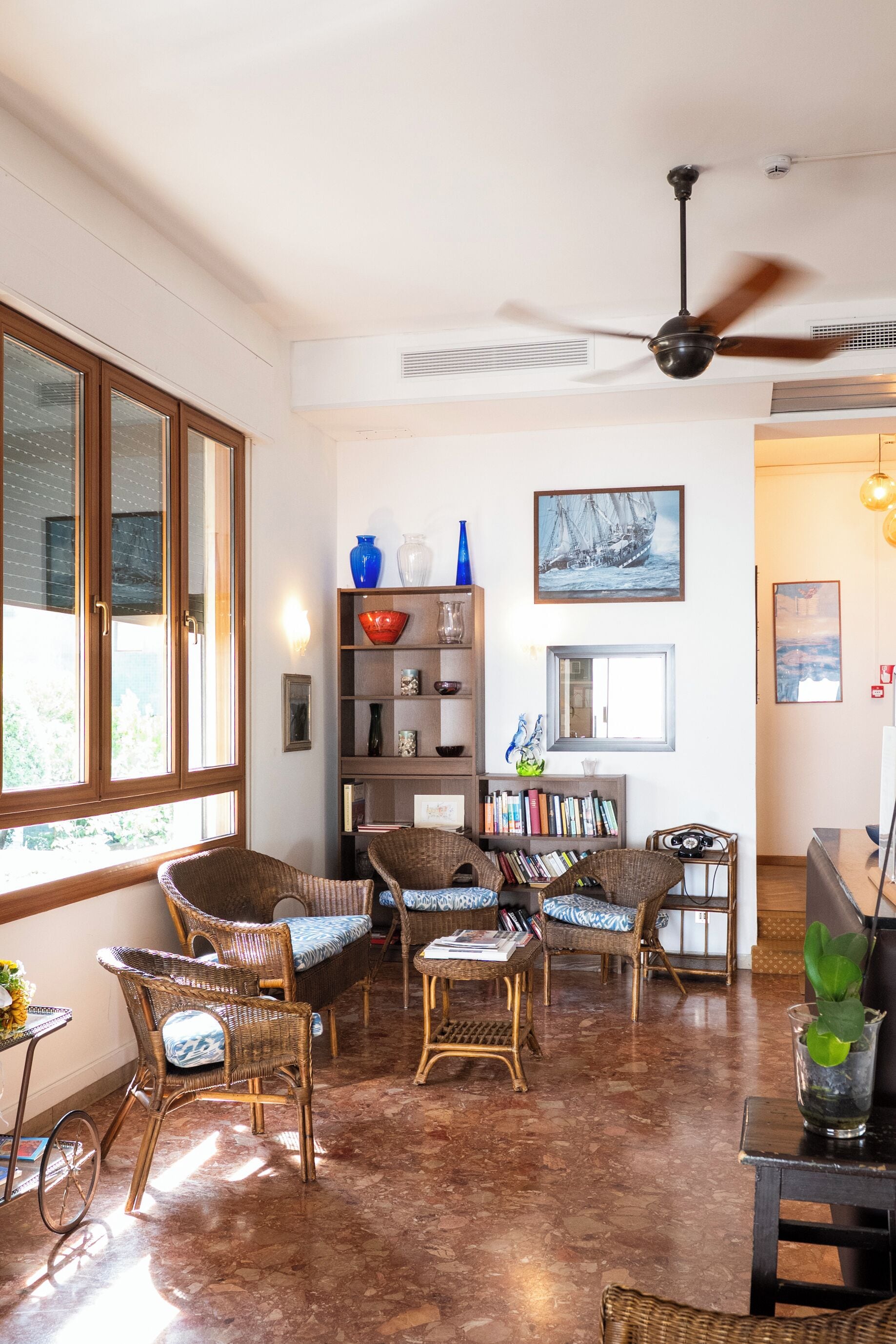 Sitteområde i lobbyen