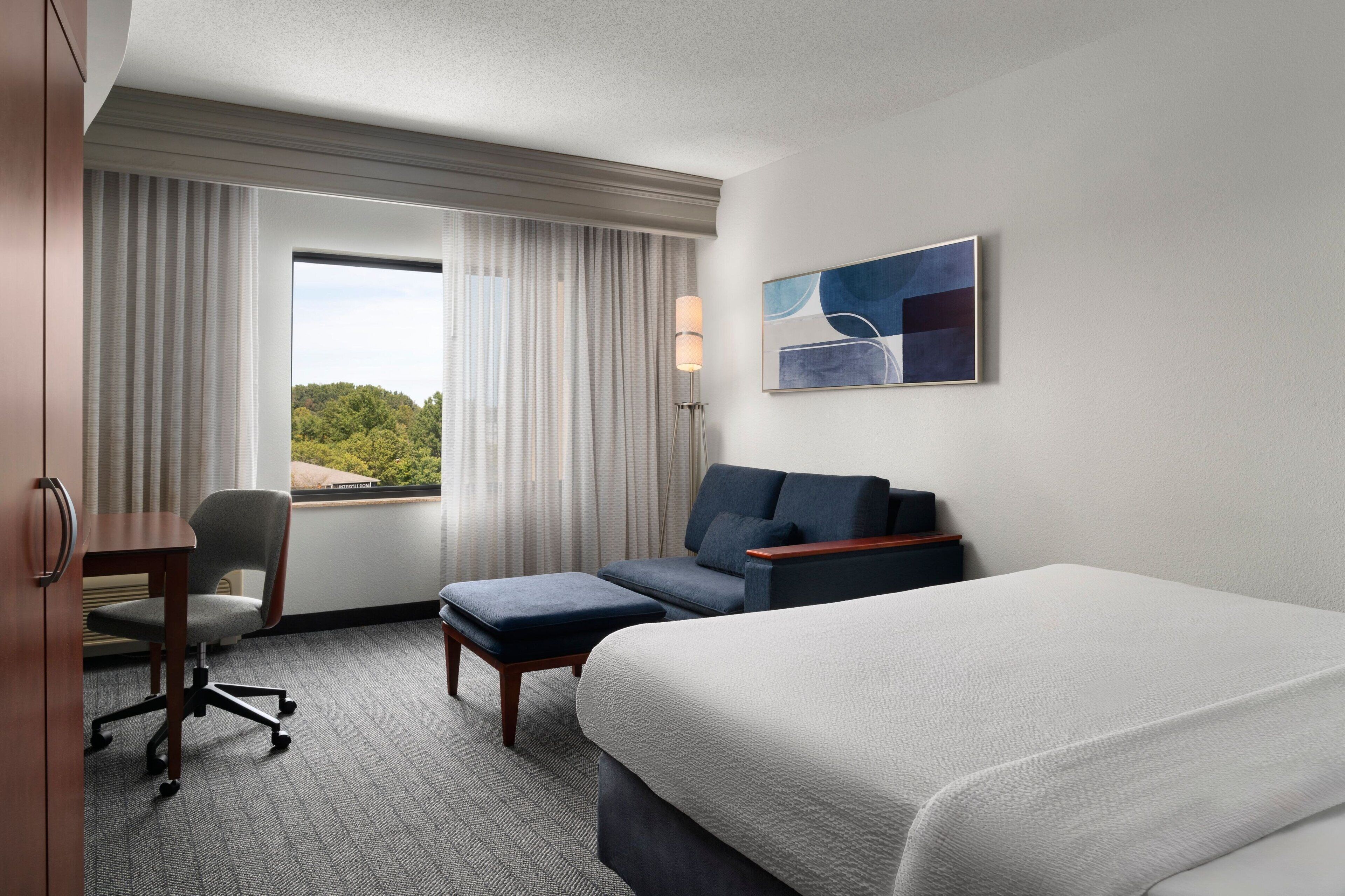 1 bedroom, hypo-allergenic bedding, in-room safe, desk