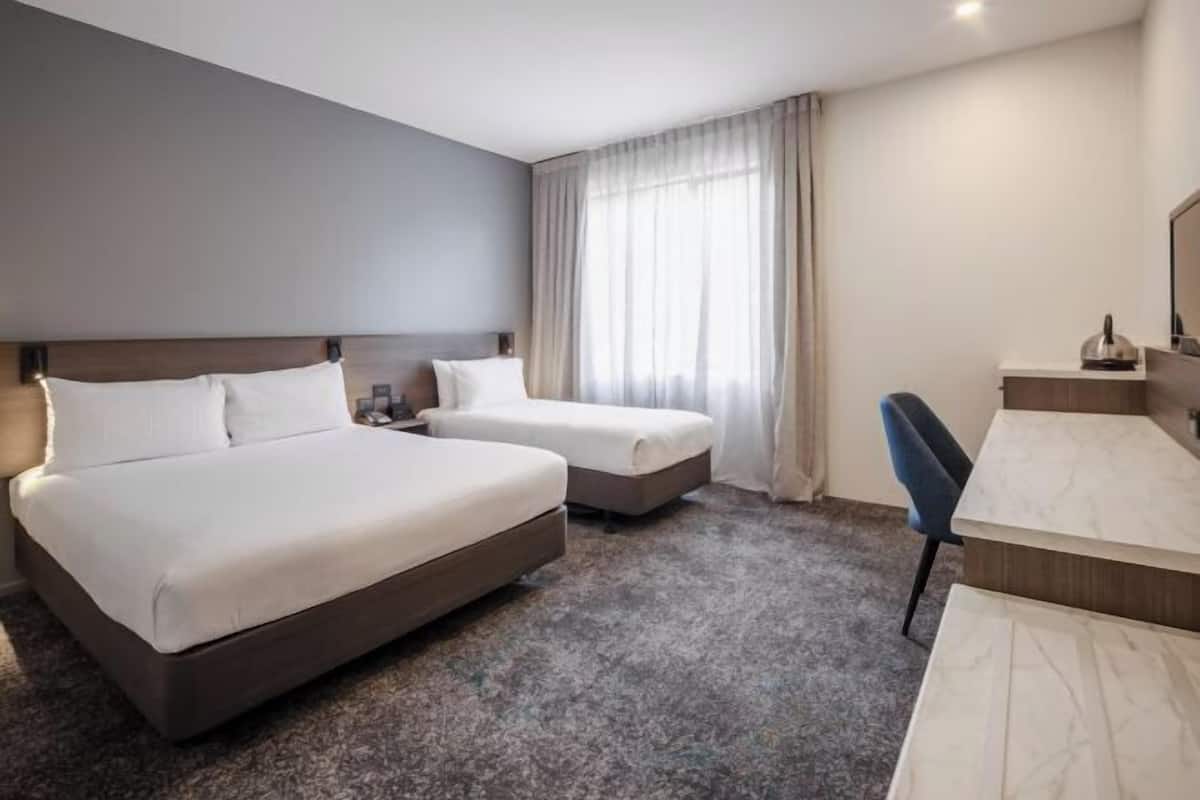 Desk, iron/ironing board, free WiFi, bed sheets