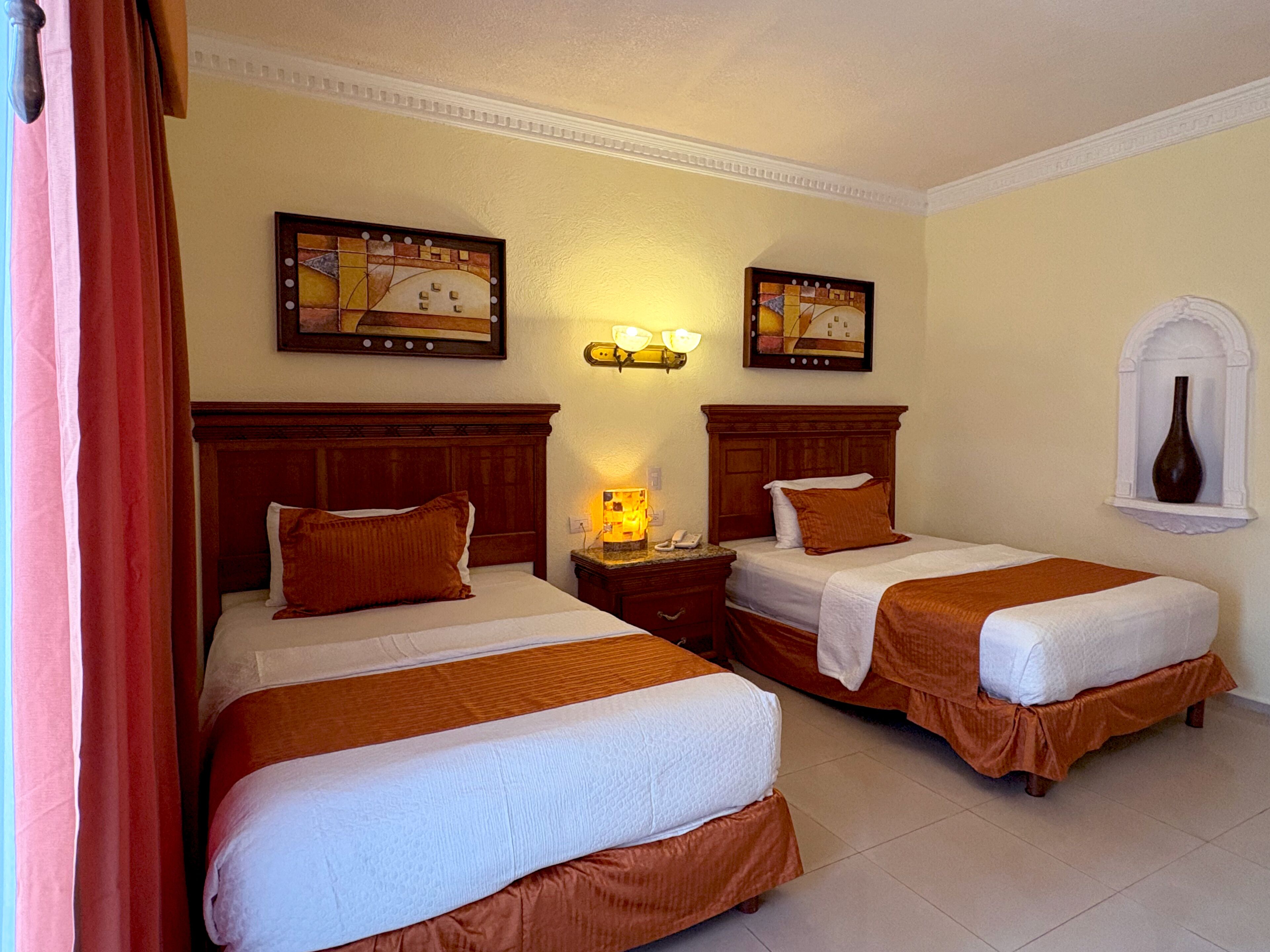 Egyptian cotton sheets, premium bedding, down duvets, in-room safe