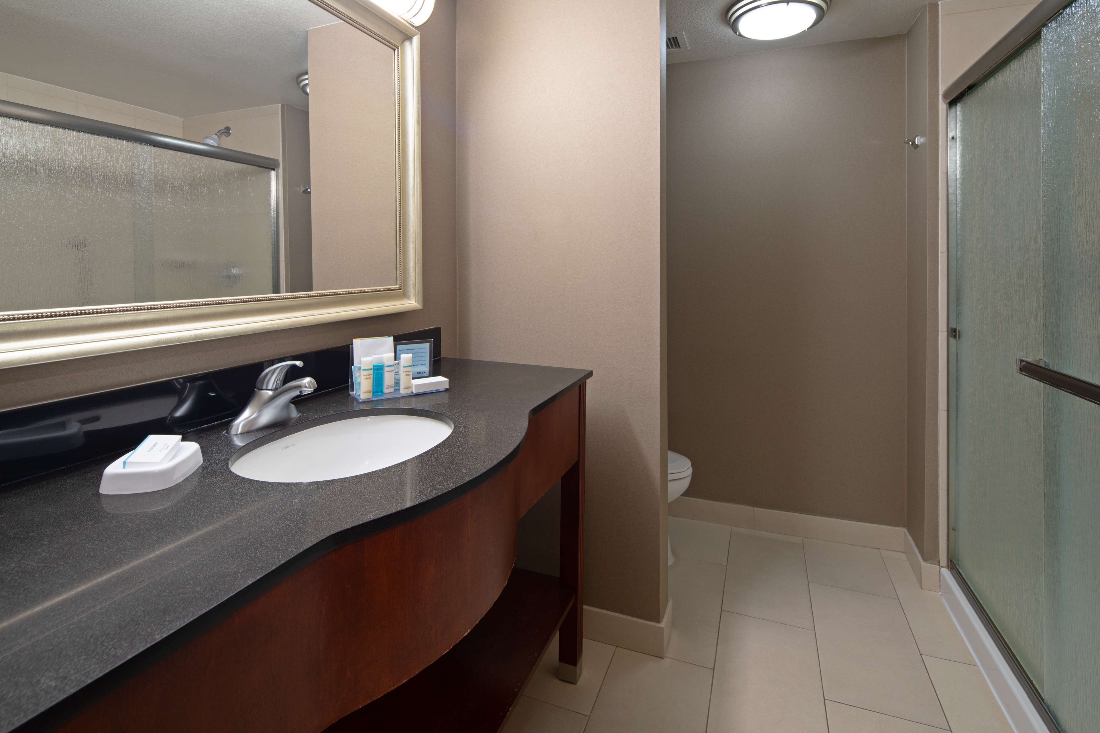 free toiletries, hair dryer, bathrobes, towels