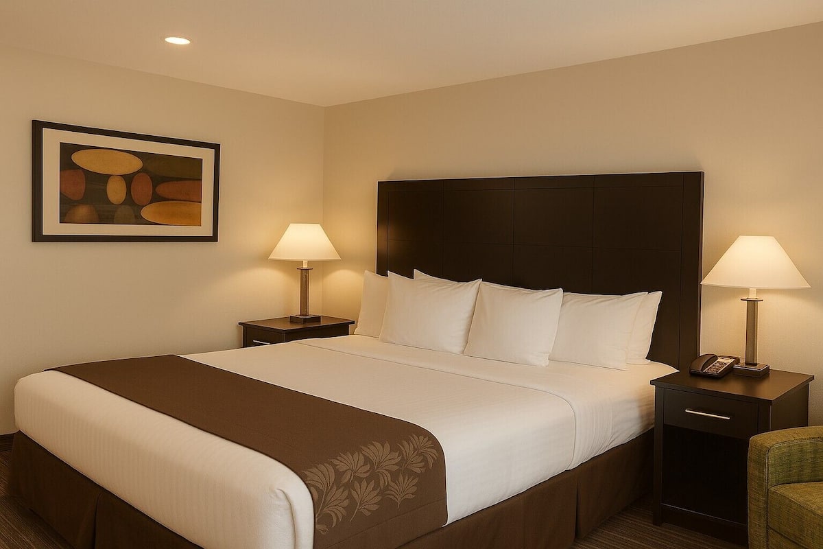 Egyptian cotton sheets, premium bedding, down duvets, pillow-top beds