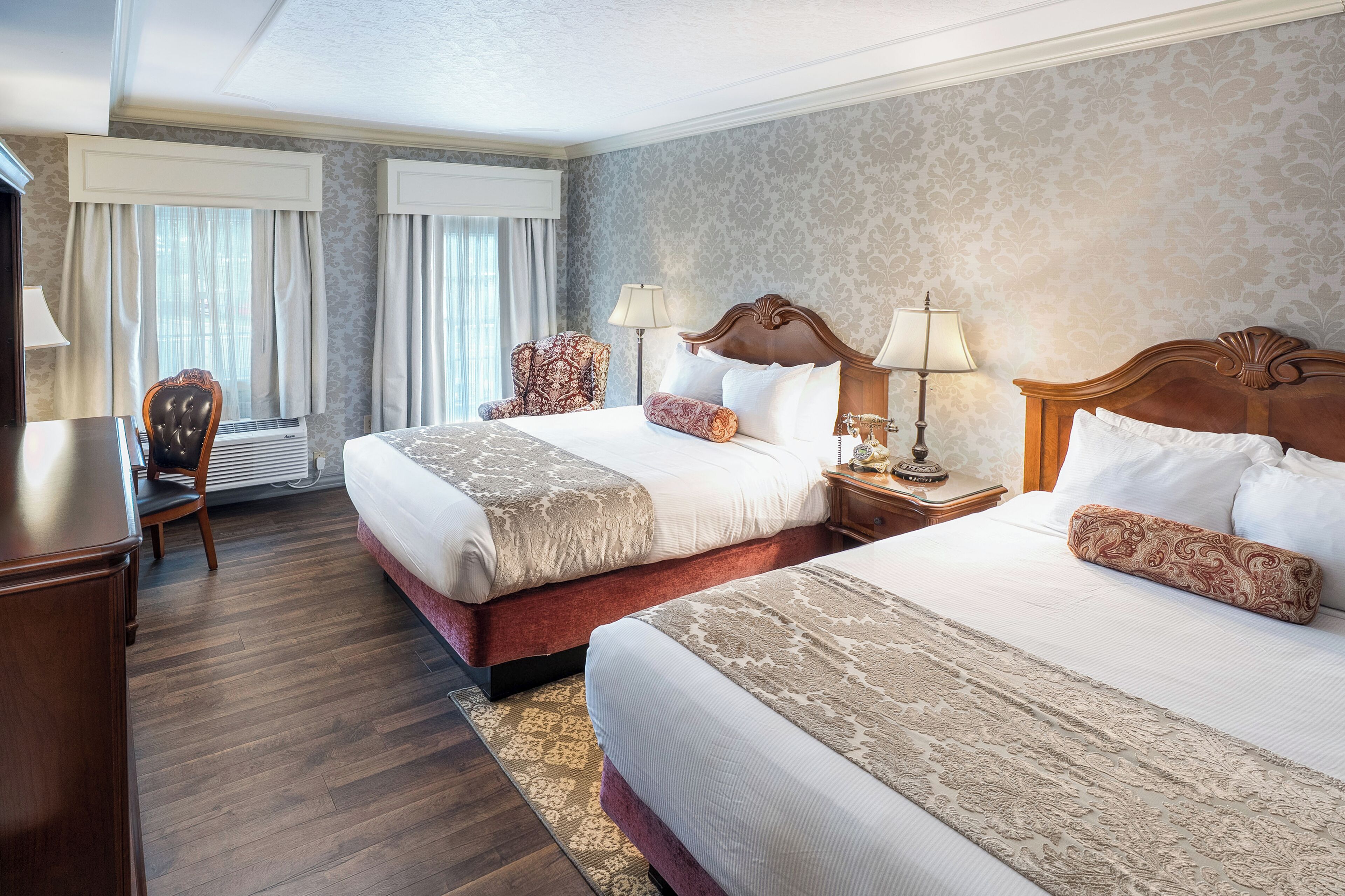 Standard Room, 2 Queen Beds | In-room safe, blackout drapes, iron/ironing board, free WiFi