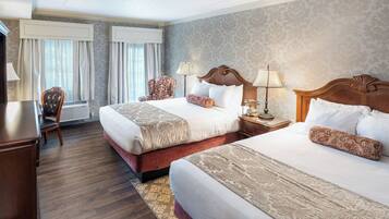 Quarto luxo, 2 camas Queen | Cofres nos quartos, cortinas blackout, ferros/tábuas de passar roupa