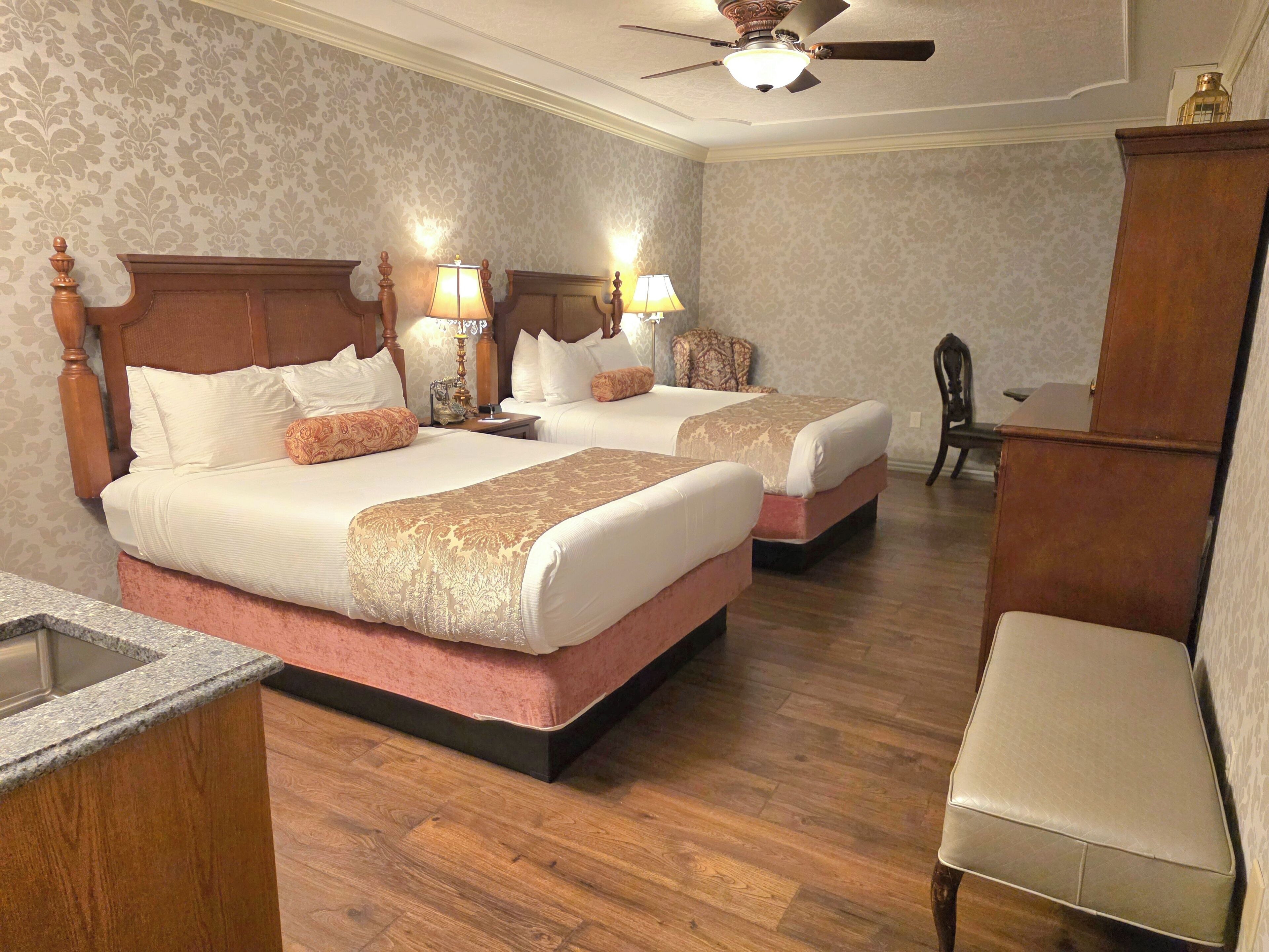 Standard Room, 2 Queen Beds | In-room safe, blackout drapes, iron/ironing board, free WiFi