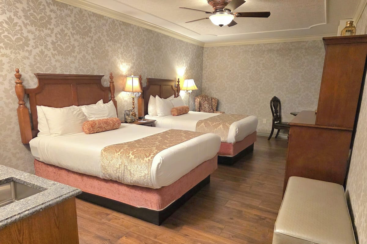 Standard Room, 2 Queen Beds | In-room safe, blackout drapes, iron/ironing board, free WiFi