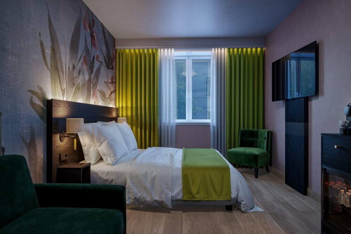 premium bedding, pillow-top beds, blackout curtains, soundproofing