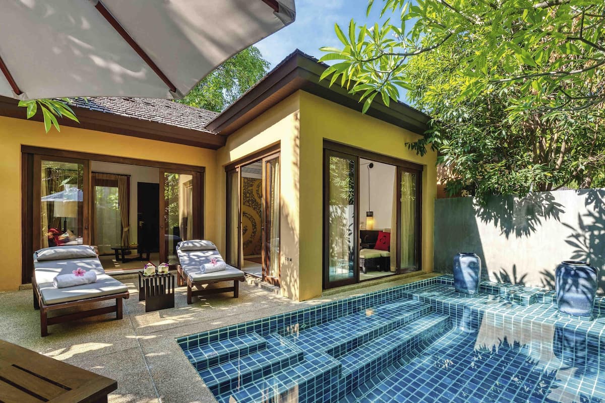 Villa, 1 très grand lit, piscine privée