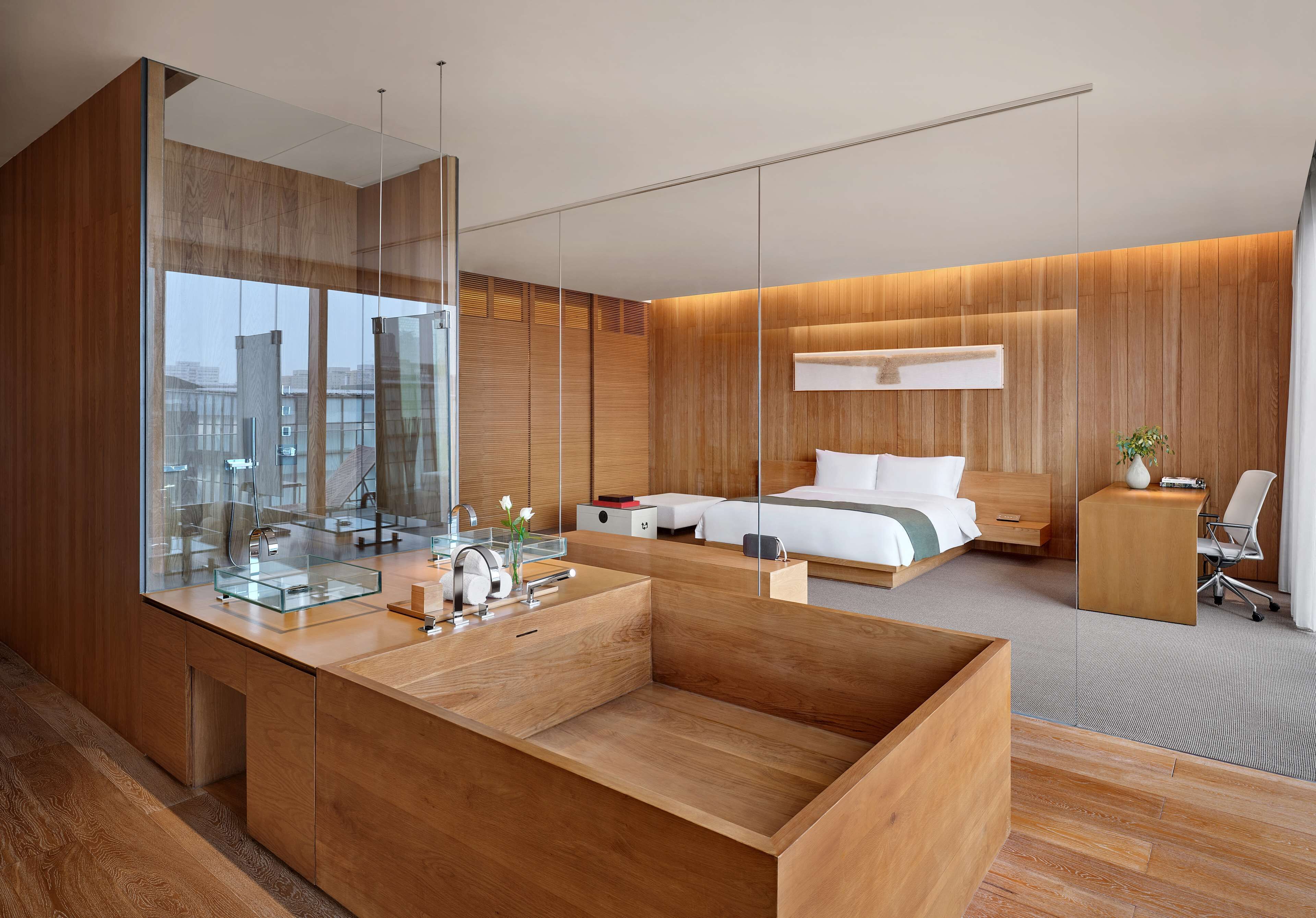 suite 115 with terrace | premium bedding, free minibar, in-room safe, desk