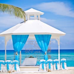 Outdoor wedding area