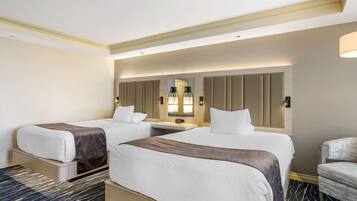 Room, 2 Queen Beds, Non Smoking | Premium bedding, in-room safe, desk, blackout curtains