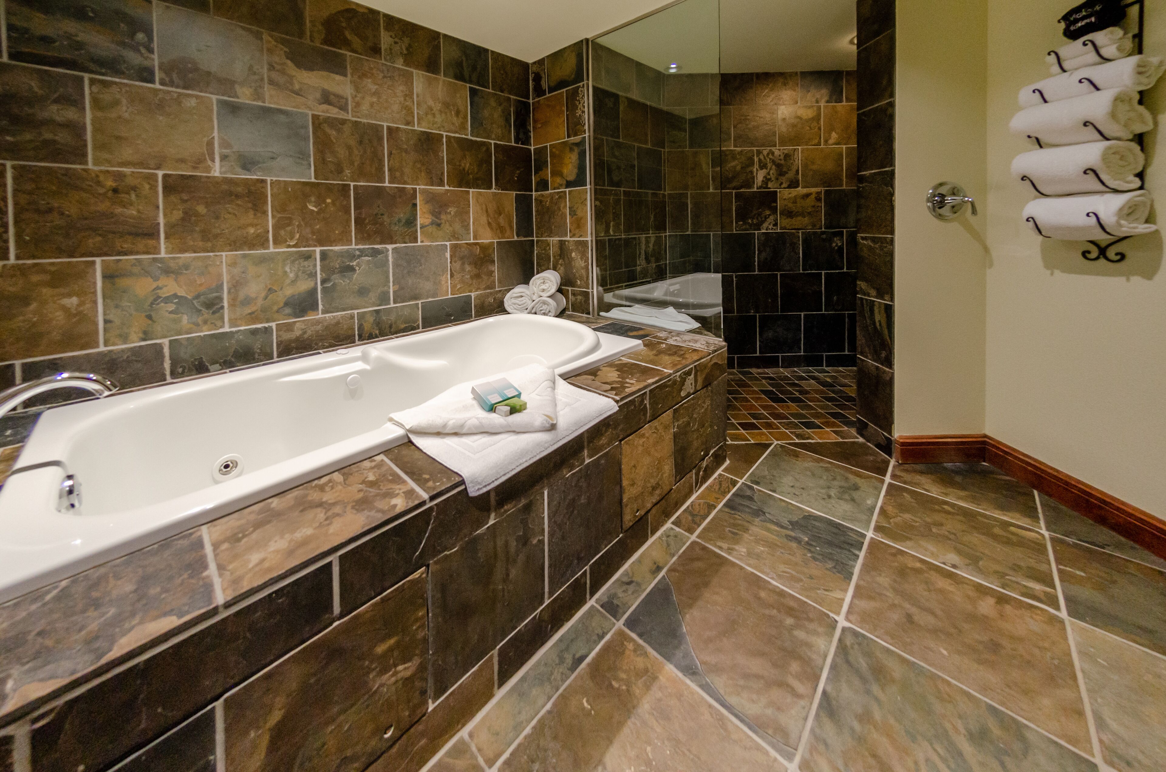 star suite | bathroom | combined shower/bathtub, free toiletries, hair dryer, towels
