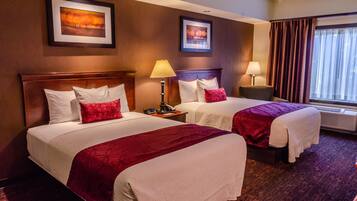 Deluxe Room, 2 Queen Beds | 1 bedroom, premium bedding, pillowtop beds, desk