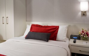 In-room safe, desk, laptop workspace, blackout curtains