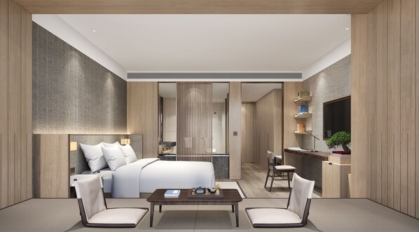 Exclusive Landscape King Size Bed | Premium bedding, down comforters, pillowtop beds, minibar