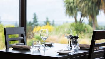 Breakfast, dinner served; Modern European cuisine, garden views