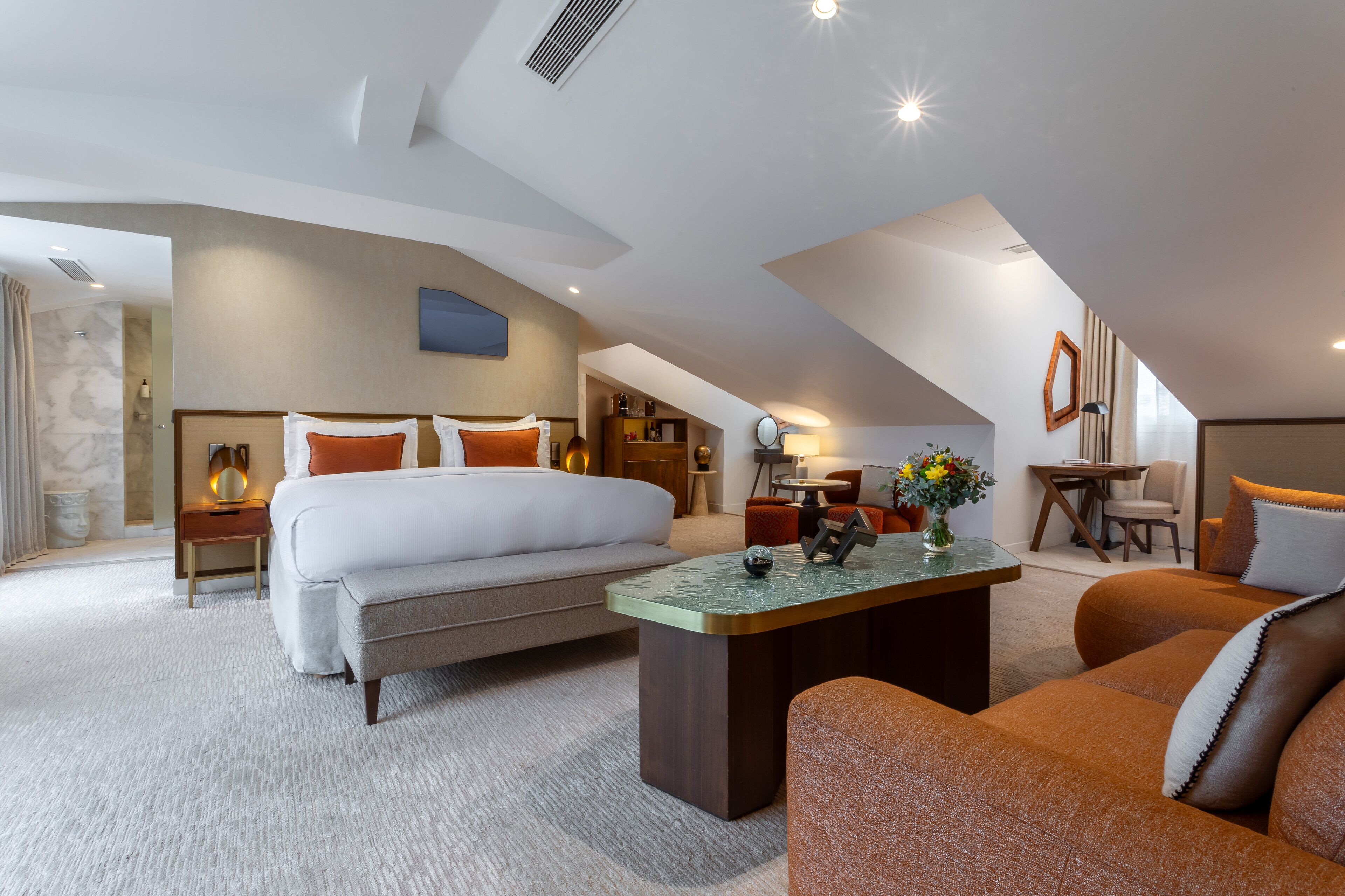 Suite, 1 King-Bett (Prestige) | Bettwäsche aus ägyptischer Baumwolle, hochwertige Bettwaren