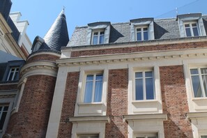 Uitzicht op de binnenplaats