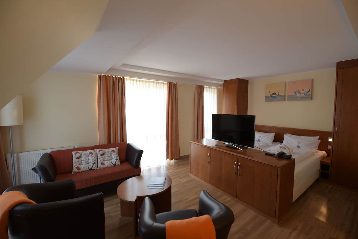 Appartement, 1 slaapkamer (for 4 people) | 1 slaapkamer, hypoallergeen beddengoed, een kluis op de kamer