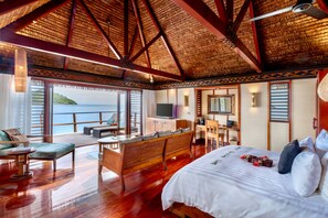 Overwater Bures | Egyptian cotton sheets, premium bedding, pillowtop beds, minibar