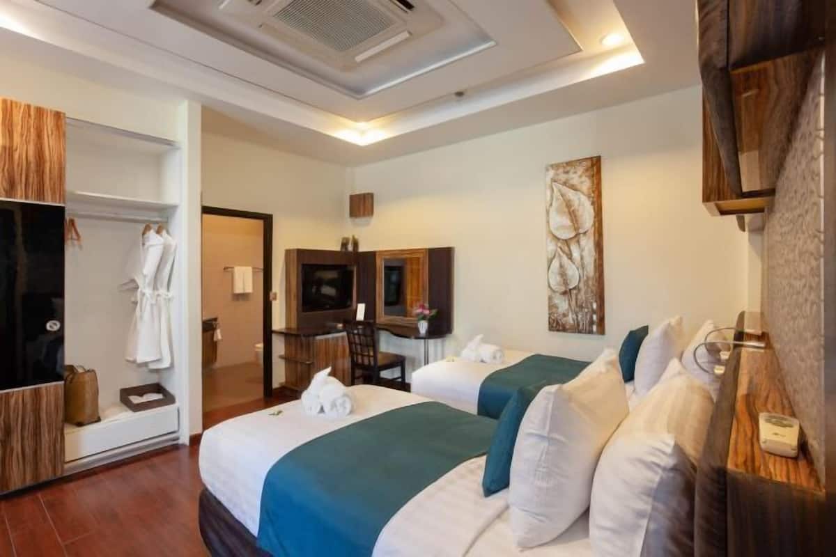 Biancheria da letto di alta qualità, minibar, una cassaforte in camera