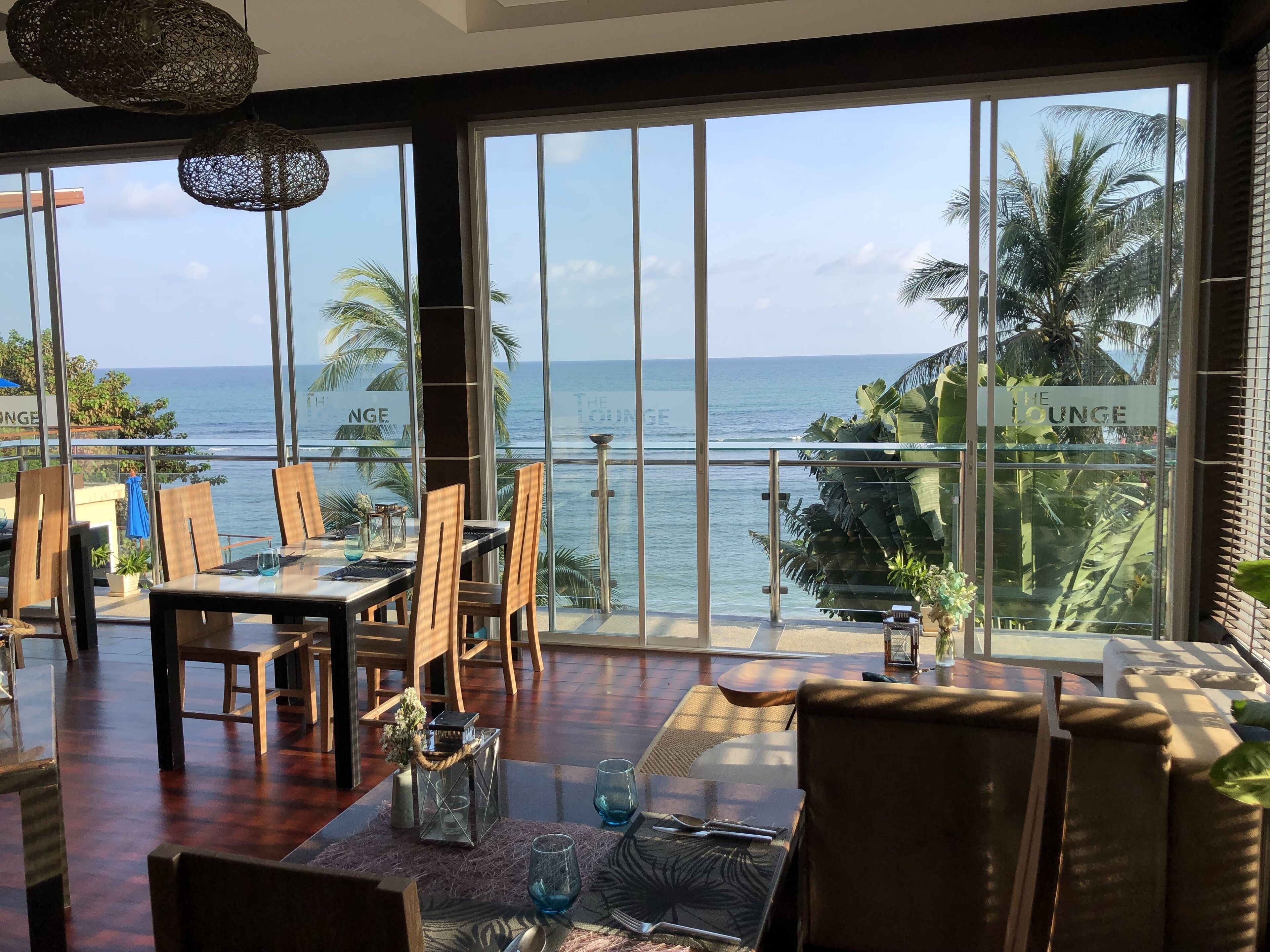 breakfast, lunch, dinner served; international cuisine, beach views