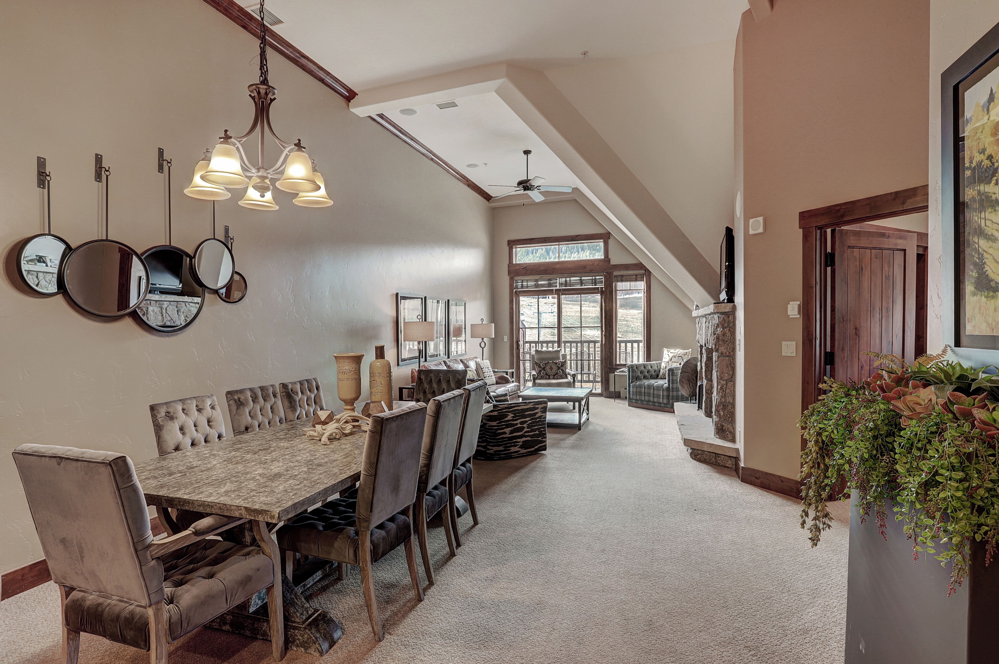 Condo, 4 Bedrooms | Living room | 1-inch TV with cable channels, fireplace, DVD player