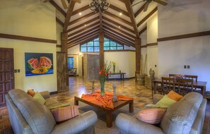 Villa | Living room | 21-inch TV with cable channels - Hacienda La Pacífica Eco-Lodge (Cañas)