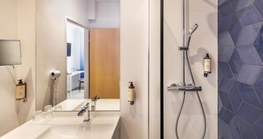 Free toiletries, hair dryer, towels